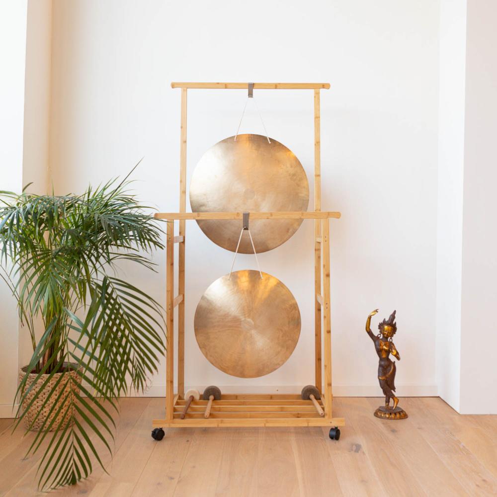 [Bodhi__GONG45] Brass Gong by bodhi, 45 cm, approx. 2.4 kg, incl. felt mallet