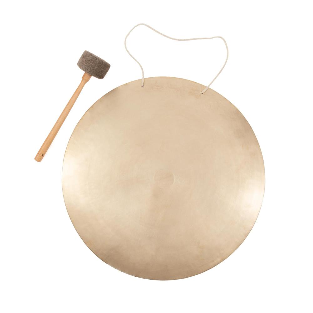 [Bodhi__GONG60] Brass Gong by bodhi, 60 cm, approx. 5 kg, incl. felt mallet