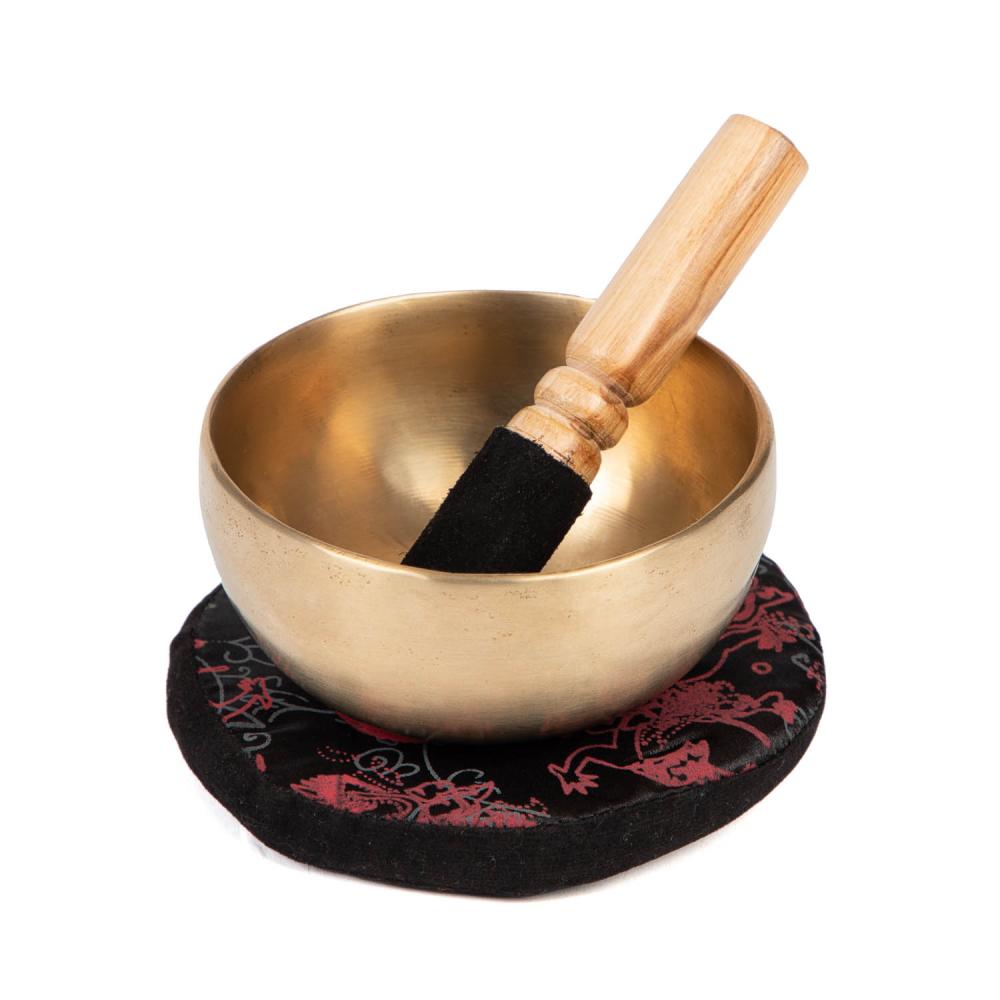 [Bodhi__KS11] Tibetan Singing Bowl by bodhi, 11 cm, approx. 320 g, incl. cushion and striker
