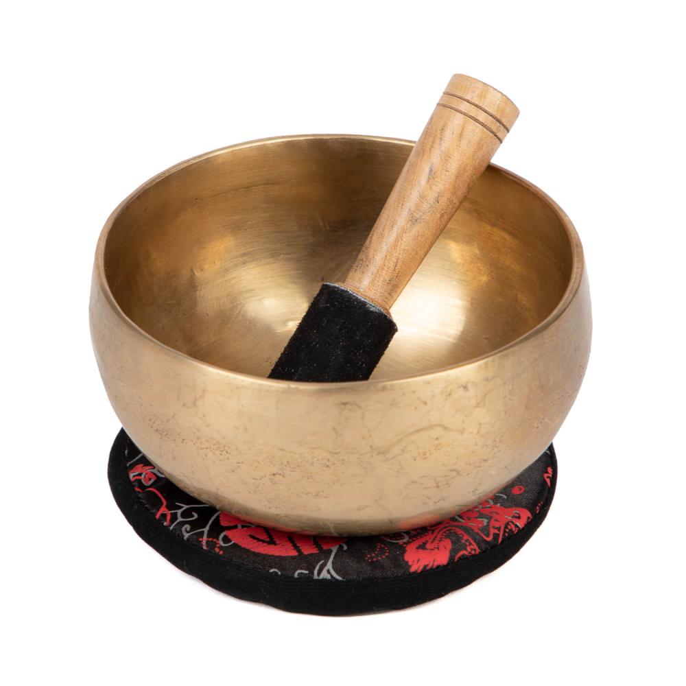 [Bodhi__KS13] Tibetan Singing Bowl by bodhi, 13 cm, approx. 470 g, incl. cushion and striker